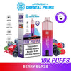 Crystal Prime Aura Bar 10k Prefilled Pod Vape Kit - Box of 5 - Berry Blaze
