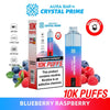 Crystal Prime Aura Bar 10k Prefilled Pod Vape Kit - Box of 5 - Blueberry Raspberry