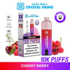 Crystal Prime Aura Bar 10k Prefilled Pod Vape Kit - Box of 5 - Cherry Berry