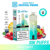 Crystal Prime Aura Bar 10k Prefilled Pod Vape Kit - Box of 5 - Fruit Twist