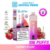Crystal Prime Aura Bar 10k Prefilled Pod Vape Kit - Box of 5 - Plum Cherry