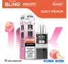 The Bling 10k Pro Max Replacement Pods Pack of 5 - Juicy Peach