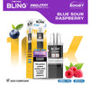 The Bling 10k Pro Max Replacement Pods Pack of 5 - Blue Sour Raspberry